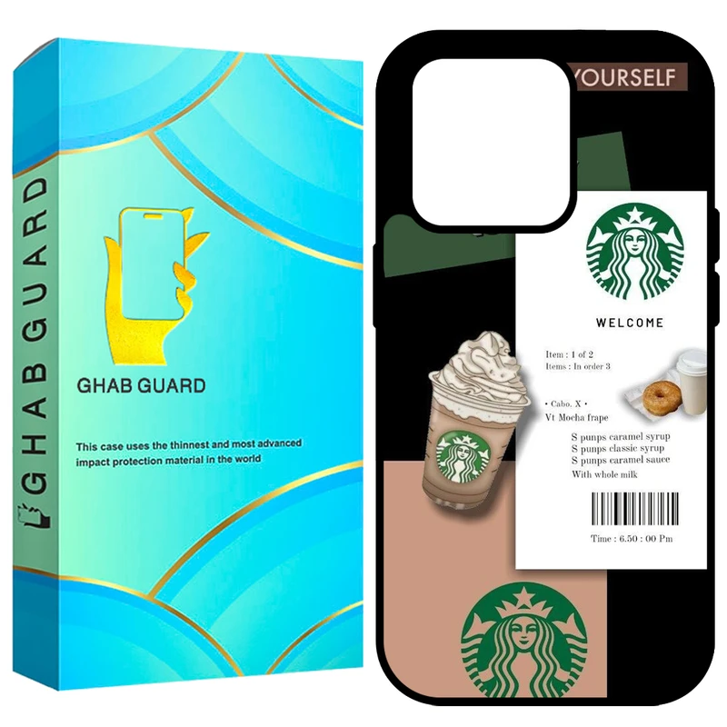  کاور قاب گارد طرح کافه مدل GCHP12PM مناسب برای گوشی موبایل اپل iPhone 12 Pro Max