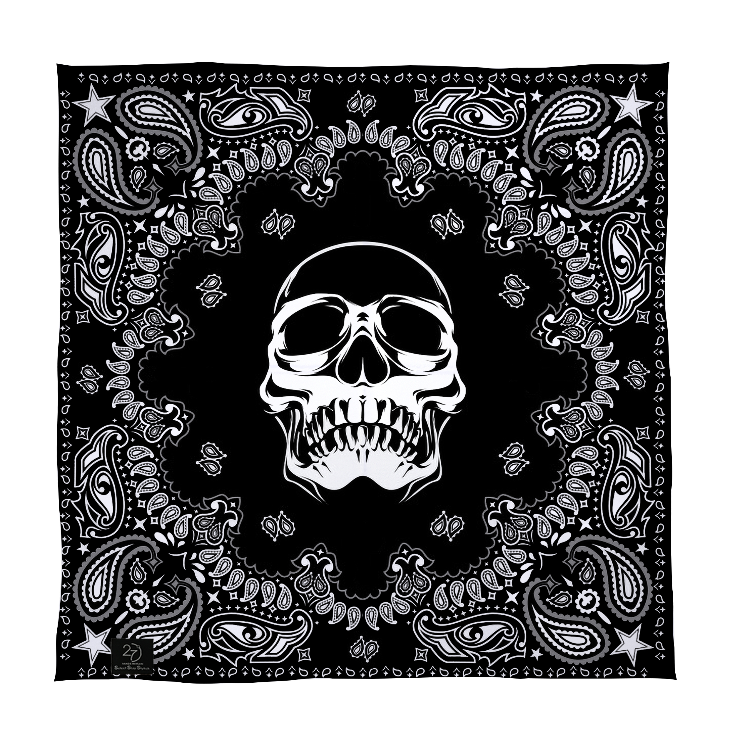  دستمال سر و گردن 27 طرح skull کد B06