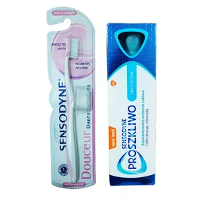 خمیر دندان سنسوداین مدل MULTI ACTION حجم 75 میلی لیتر به همراه مسواک سنسوداین مدل sensitive با برس نرم