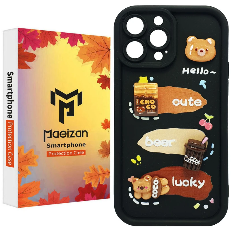 کاور پاییزان مدل Chocolate Bears طرح لاکچری مناسب برای گوشی موبایل اپل IPhone 13 Pro Max
