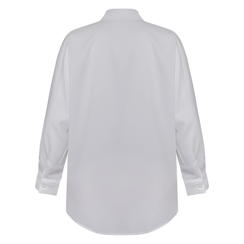 شومیز آستین بلند زنانه لوناکوک مدل یقه ساده