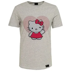 تی شرت دخترانه مدل کیتی کد D11  رنگ طوسی