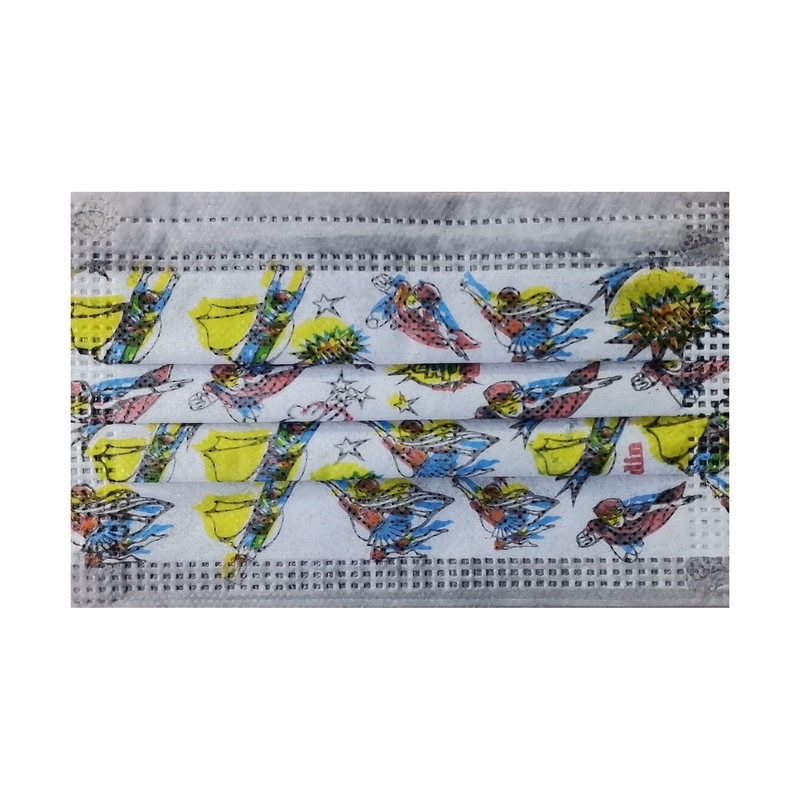 ماسک تنفسی کودک  مدل سه لایه ملت بلون بسته 50 عددی