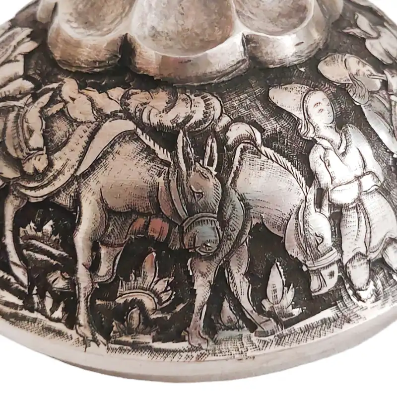 شکلات خوری قلمزنی مدل مسی کد 26