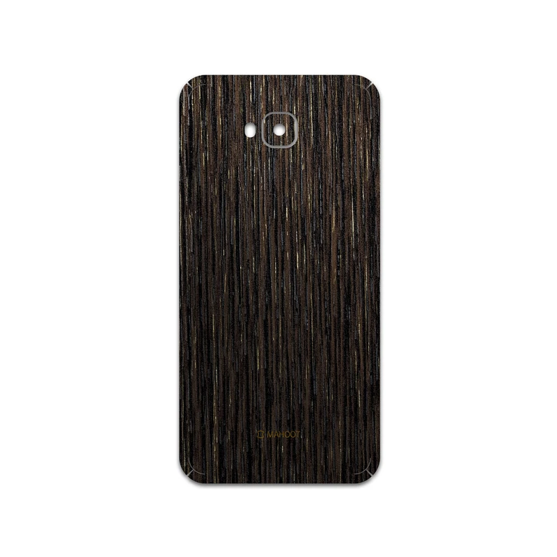 برچسب پوششی ماهوت مدل Dark-Gold-Stripes-Wood مناسب برای گوشی موبایل ایسوس Zenfone 4 Selfie