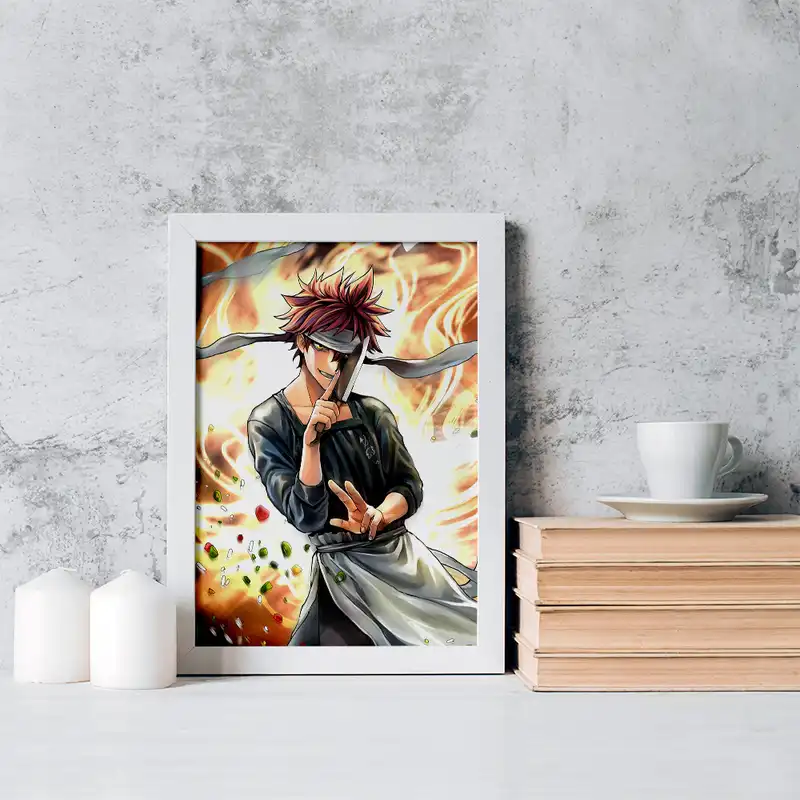 تابلو خندالو مدل سوما انیمه جنگ غذاها کد 16987