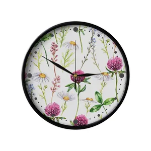 ساعت دیواری مدوپد طرح صدگل آبرنگی مدل PAT00051