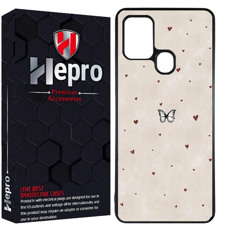 کاور هپرو طرح پروانه کد Dimo-855 مناسب برای گوشی موبایل سامسونگ Galaxy A21S