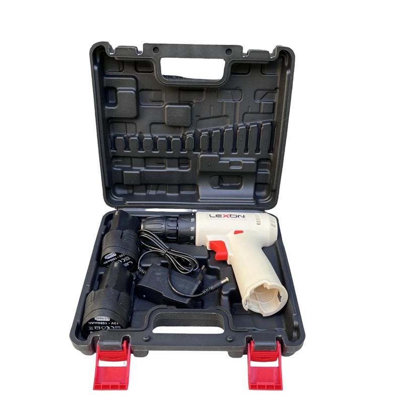 مجموعه 4 عددی دریل پیچ گوشتی شارژی 10 میلیمتری 12 ولت لکسون کد le-710