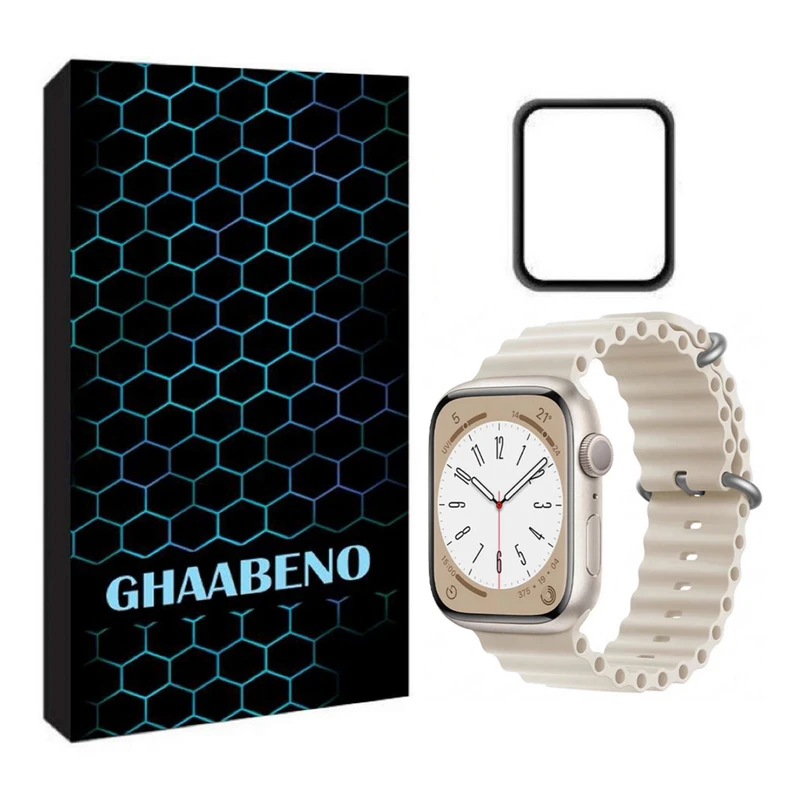 بند قاب نو مدل اوشن مناسب برای اپل واچ سری 8 سایز 45 میلی متر به همراه محافظ صفحه نمایش