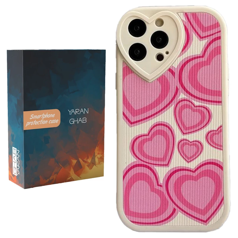 کاور قاب یاران مدل heart مناسب برای گوشی موبایل اپل iPhone 13 Pro 