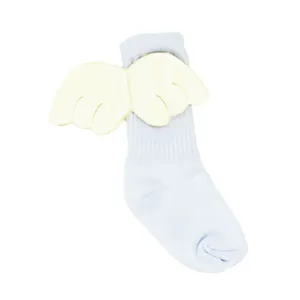 جوراب ساق بلند  دخترانه مدل بال فرشته کد 03