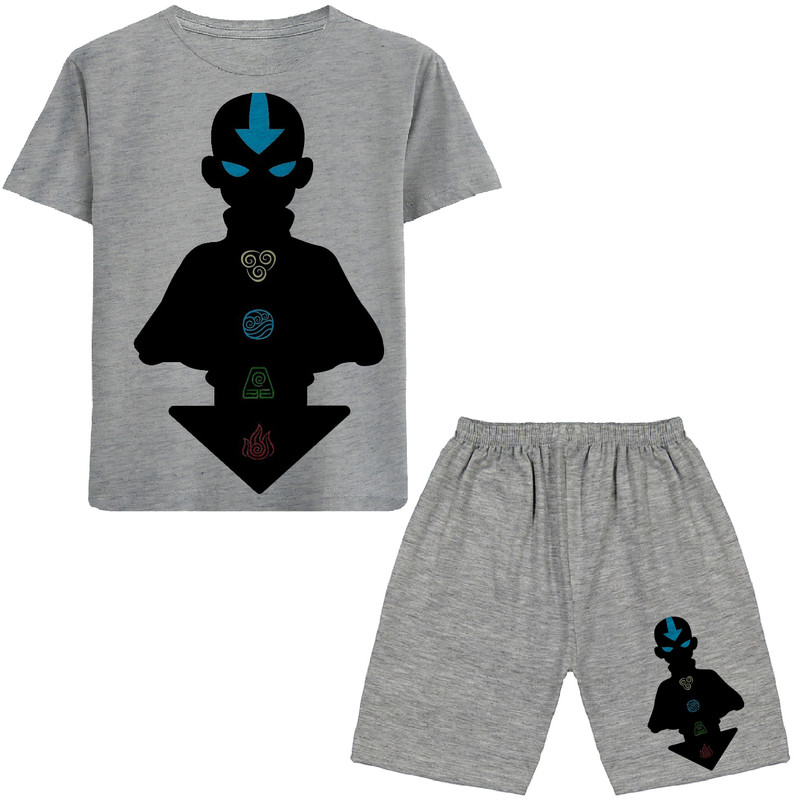 ست تی شرت و شلوارک پسرانه مدل آواتار کد N261