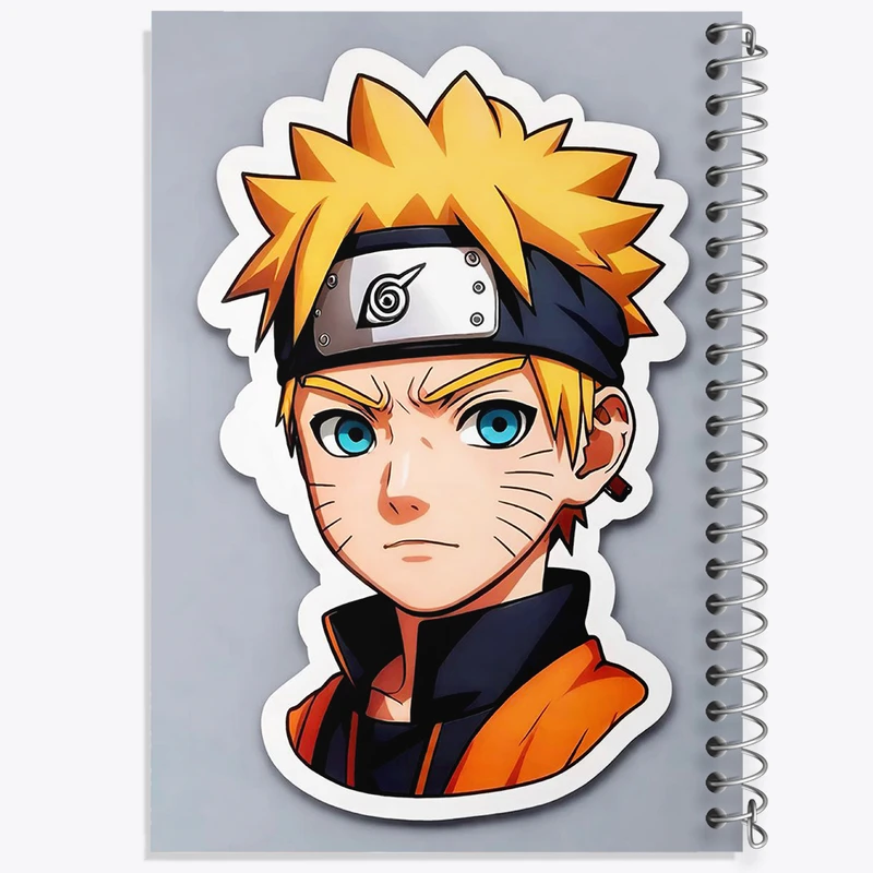 دفتر ژورنال نویسی 50 برگ خندالو مدل نقطه ای طرح انیمه ناروتو (Naruto) کد N1878
