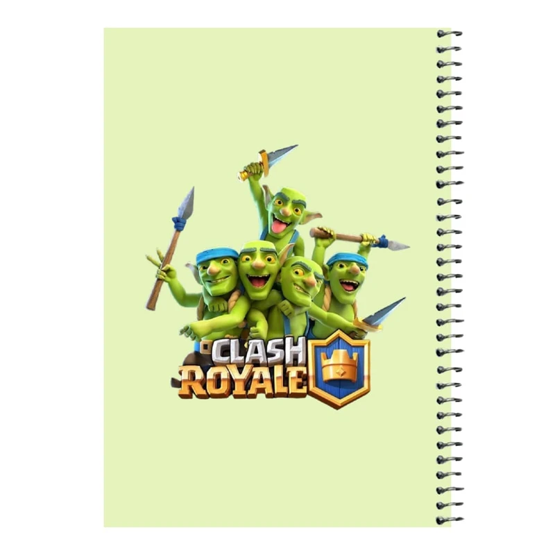 دفتر مشق 80 برگ اس جی مدل کلش رویال کد۲۱   
