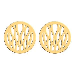 گوشواره طلا 18 عیار زنانه فرشته مدل اسلیمی WEL-000057