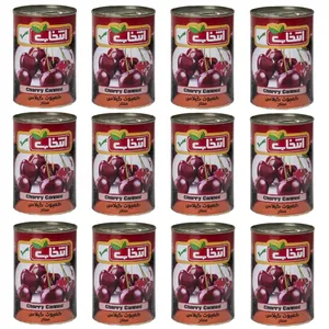 کمپوت گیلاس ممتاز انتخاب - 420 گرم بسته 12 عددی