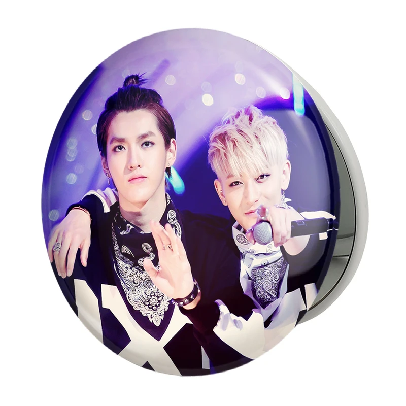 آینه جیبی خندالو طرح گروه اکسو EXO مدل تاشو کد 13560 