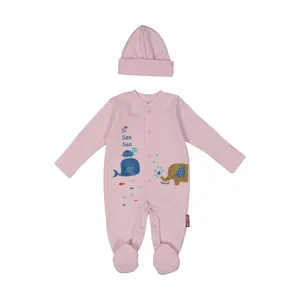 ست سرهمی و کلاه نوزادی آدمک مدل 2171141-84