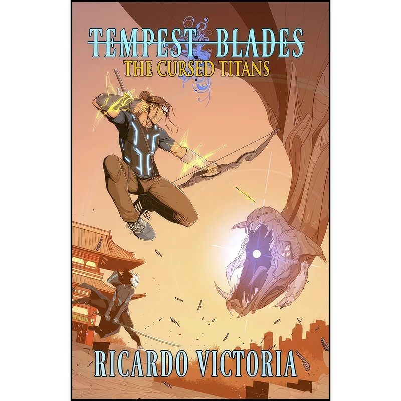 کتاب The Cursed Titans  اثر Ricardo Victoria انتشارات Shadow Dragon Press