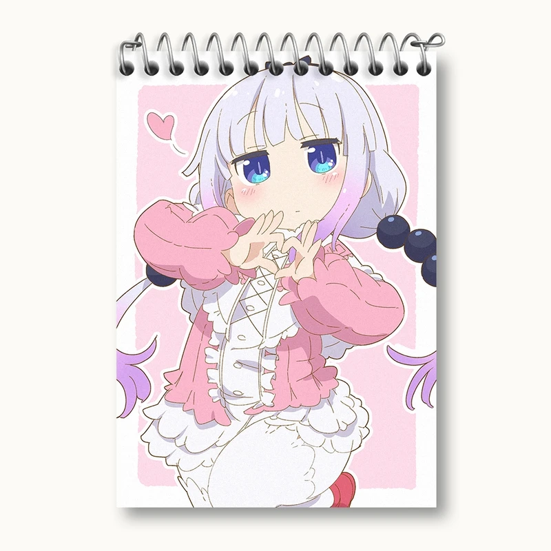 دفتر یادداشت 50 برگ خندالو مدل کانا انیمه اژدهای خدمتکار کوبایاشی کد 36278