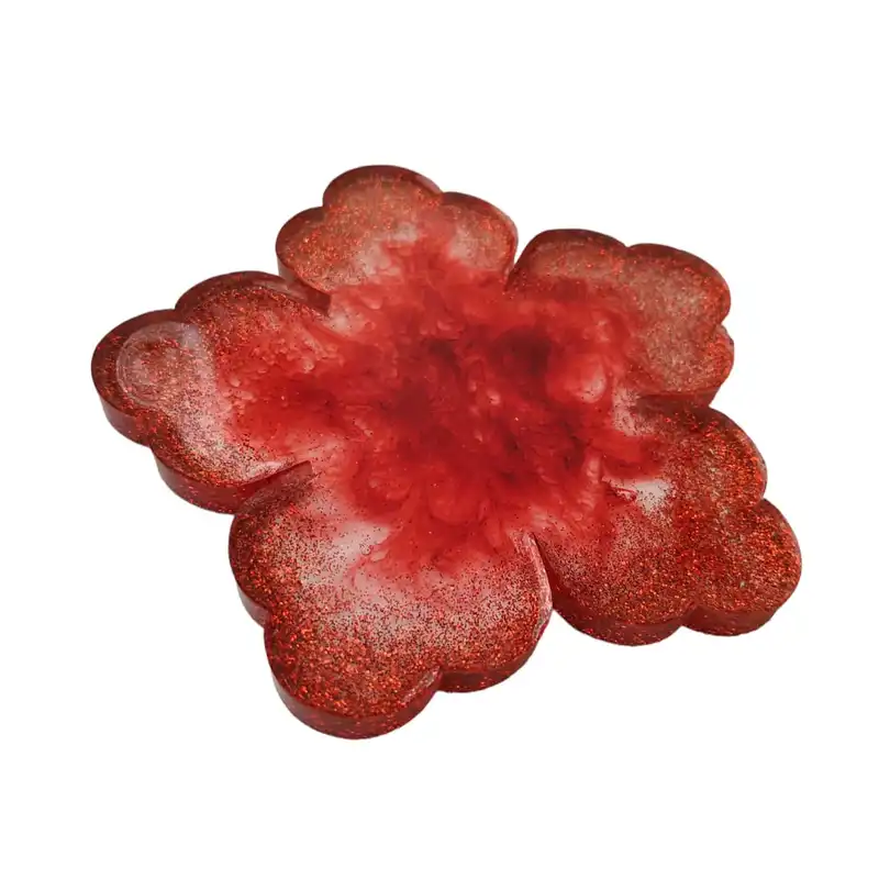 زیر لیوانی رزینی مدل گلبرگ