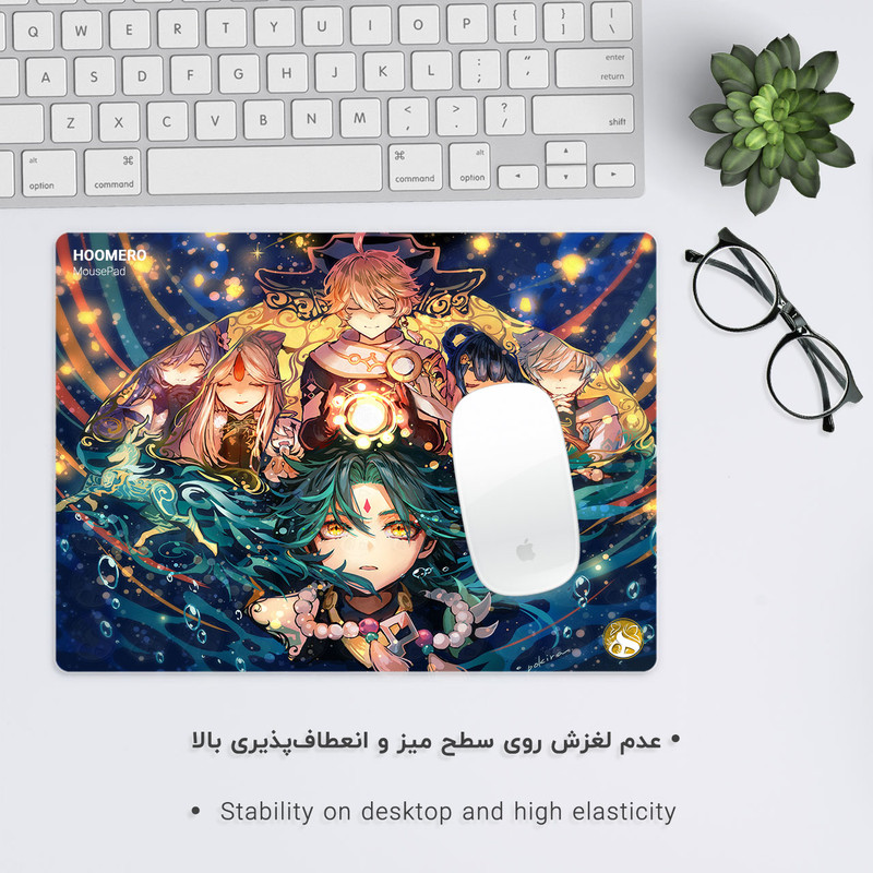 ماوس پد هومرو طرح بازی Genshin Impact مدل A2090 2