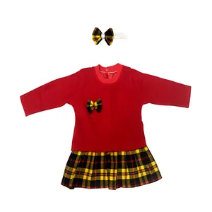 ست پیراهن و هدبند نوزادی مدل  سارا کد 20