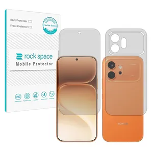 Rock space Hydrogel model Matte Screen Protector for Honor 600 mobile phone along with the back protector