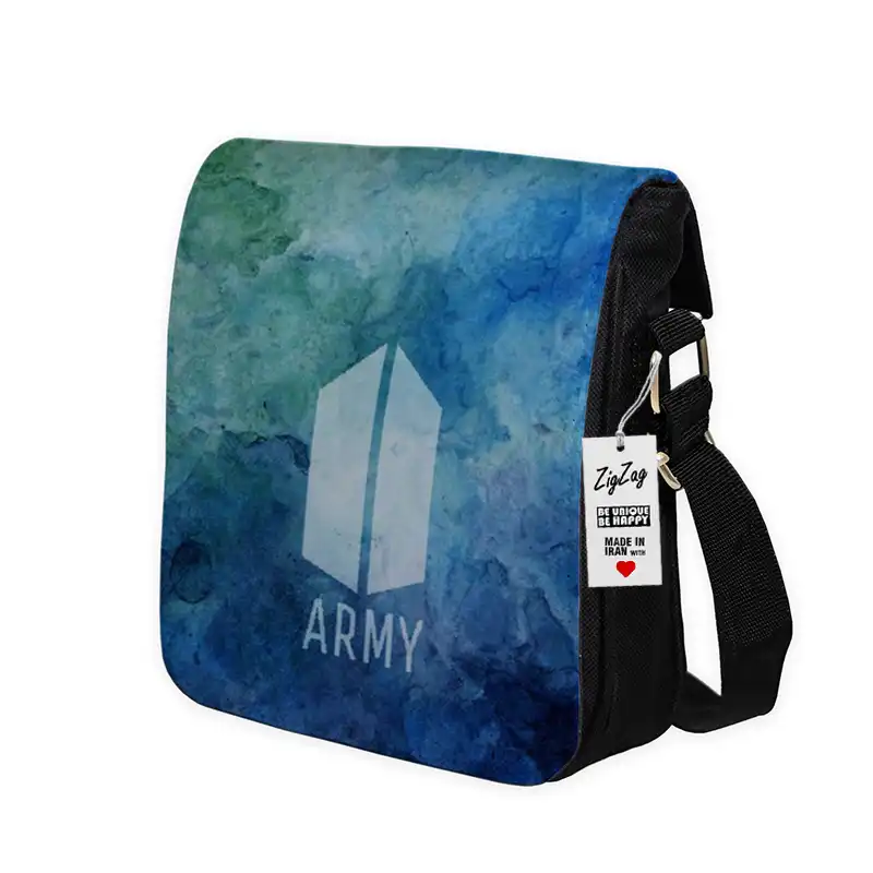 کیف رودوشی زیگ زاگ طرح آرمی کد 8239