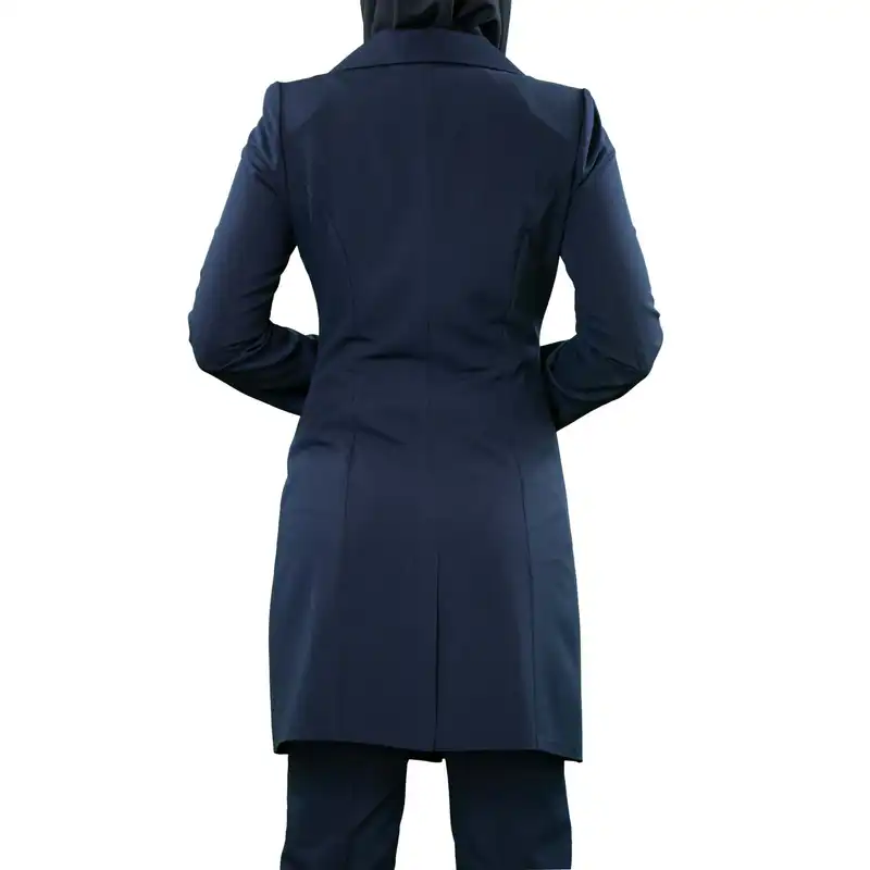 مانتو و شلوار زنانه مدل هیرا 1628 رنگ سرمه ای