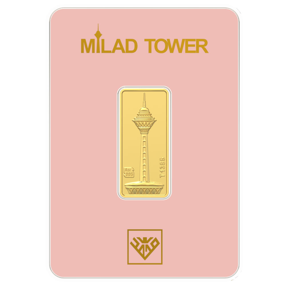 شمش طلا 18 عیار طلای محمد مدل برج میلاد کد SM500