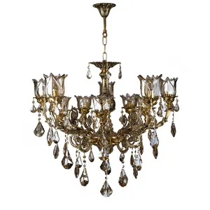   لوستر 10 شعله چشمه نور کد C3386/5+5-BO