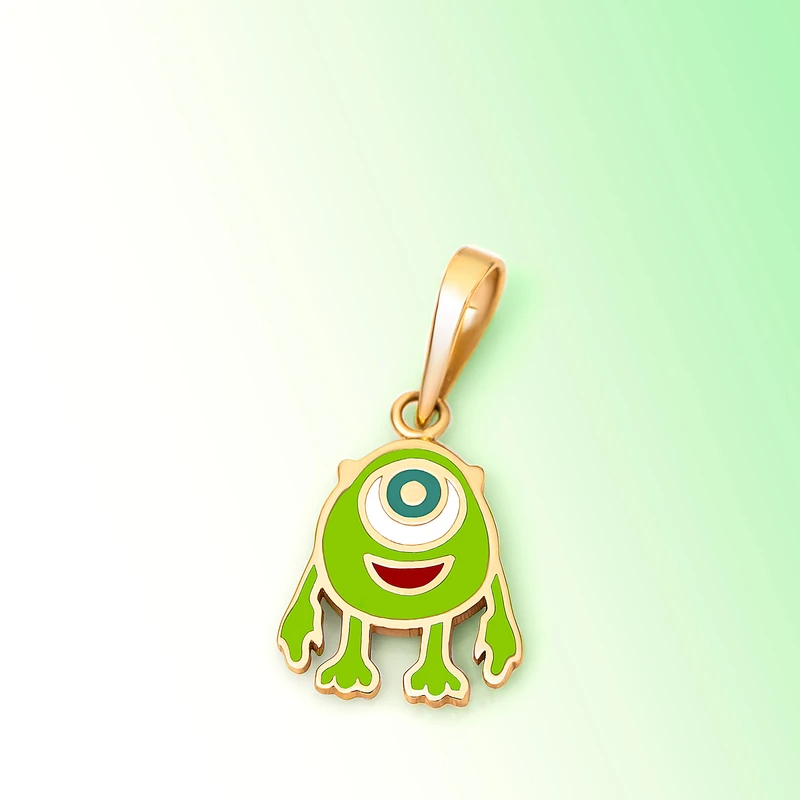 عکس شماره 3 : آویز گردنبند طلا 18 عیار بچگانه ماوی گالری طرح عروسکی