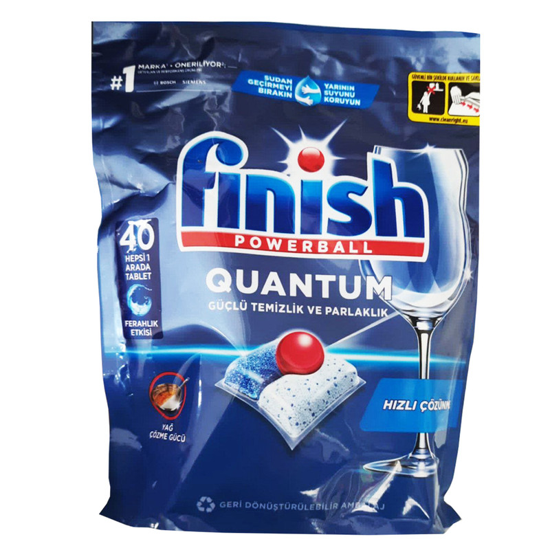 قرص ماشین ظرفشویی فینیش مدل Quantum Powerball بسته 40 عددی