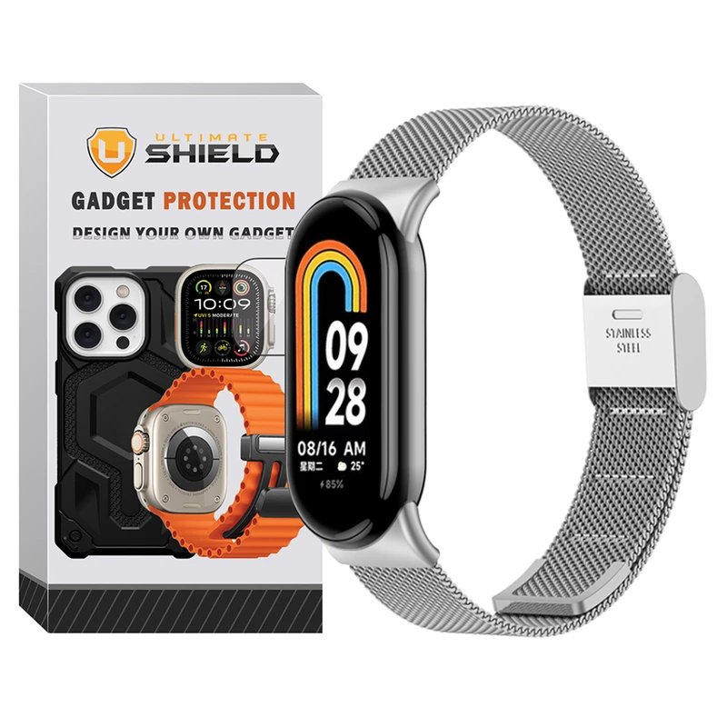 بند آلتیمیت شیلد مدل Milanese GK مناسب برای ساعت هوشمند شیائومی Mi Band 9 12mm
