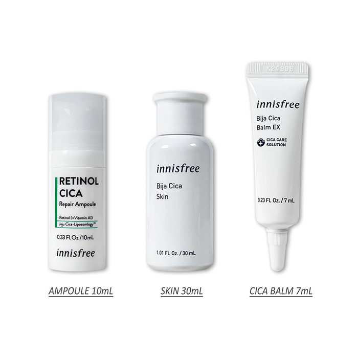 مجموعه ضد جوش صورت اینیس‌فری مدل Retinol Cica بسته 3 عددی