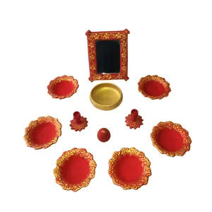 مجموعه ظروف هفت سین طرح گل سرخ