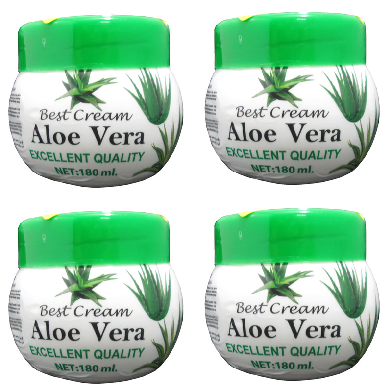کرم مرطوب کننده مدل Aloe Vera حجم 180 میلی لیتر بسته 4 عددی