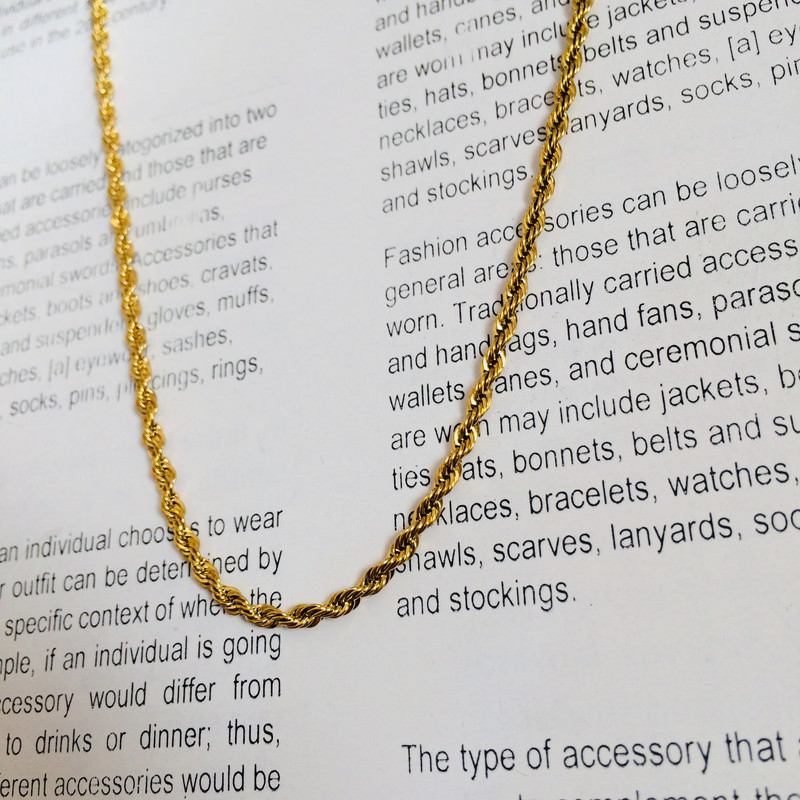 زنجیر زنانه مدل پیچی کد 125