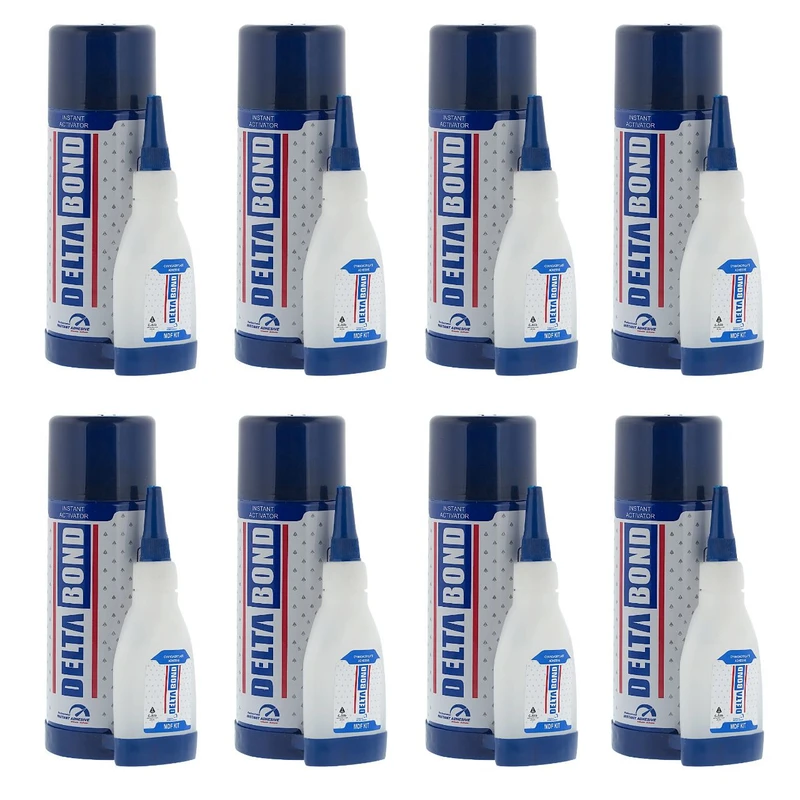 چسب 123 دلتا مدل ACTIVATOR حجم 400 میلی لیتر بسته 8 عددی