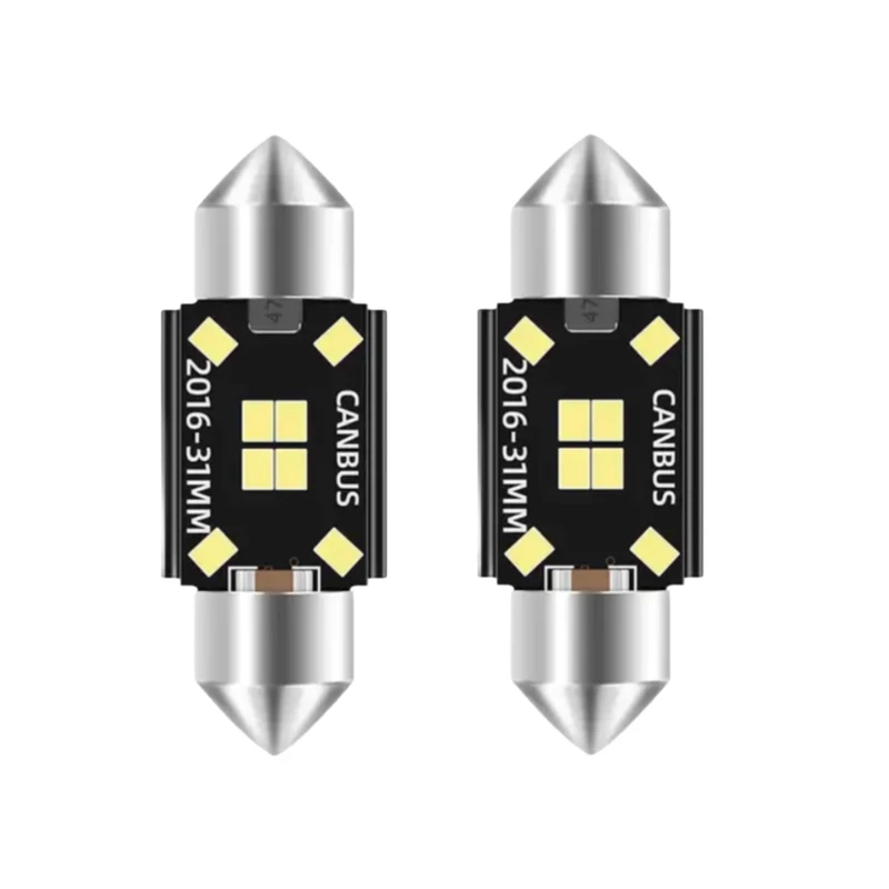 لامپ فشنگی سقف خودرو تایپر مدل 8SMD-w31 بسته دو عددی