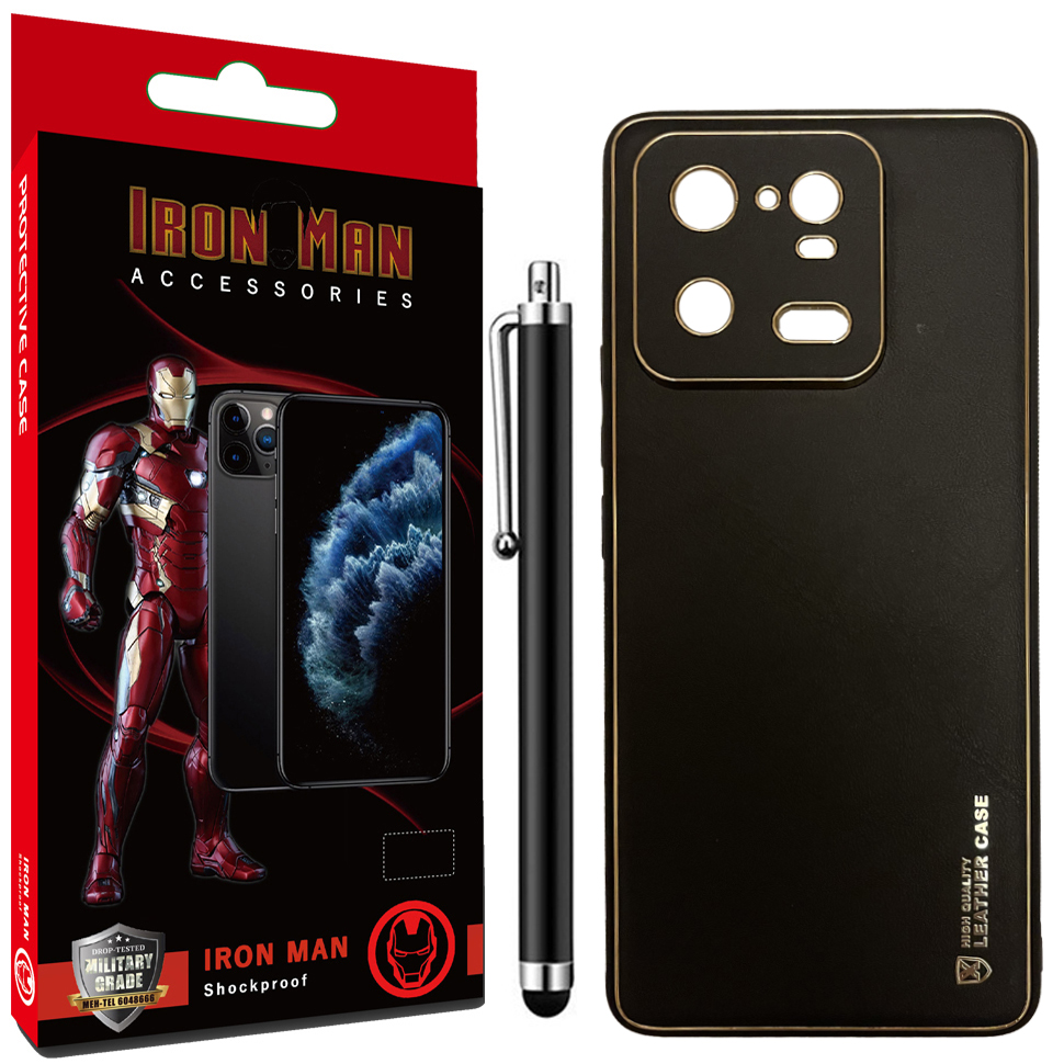 کاور آیرون من مدل LUXURY مناسب برای گوشی موبایل شیائومی MI 13 PRO 5G به همراه قلم لمسی