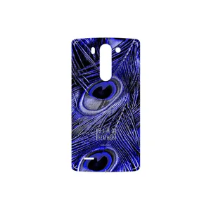 MAHOOT Purple Feather Cover Sticker for LG G3 Beat