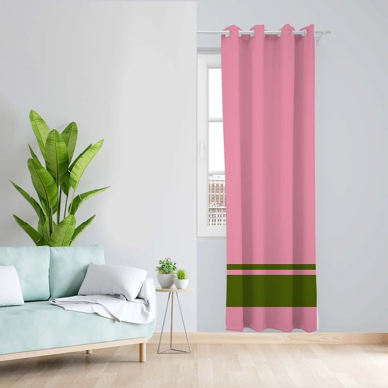 پرده طرح خط دار مدل مخمل پانچی کد 5519L z سایز 140x200 سانتی متر