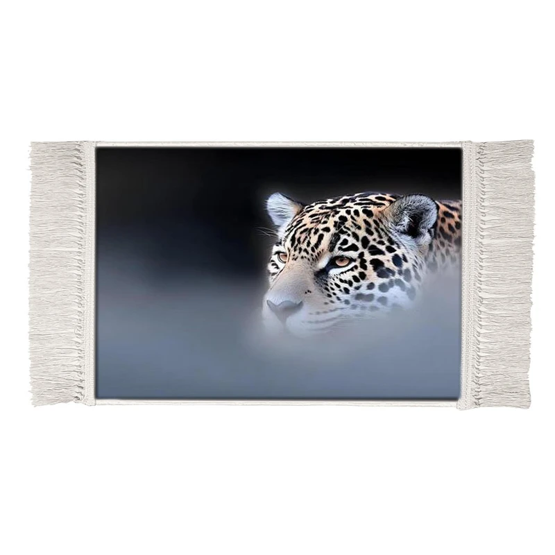 تابلو فرش ماشینی طرح پلنگ 007