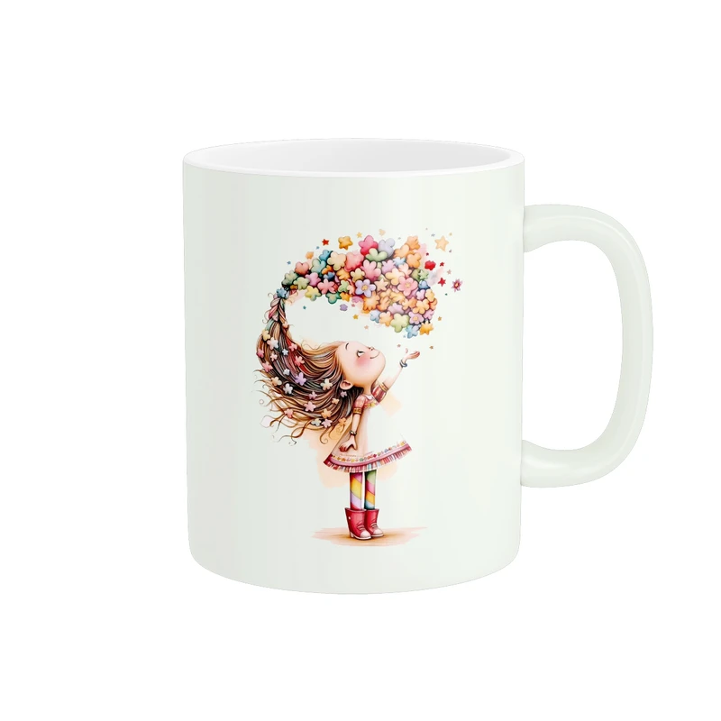 ماگ پاد آفرین طرح دخترک کد 734