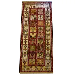 گلیم دستبافت کناره طول دو متر مدل ورنی کد 13643