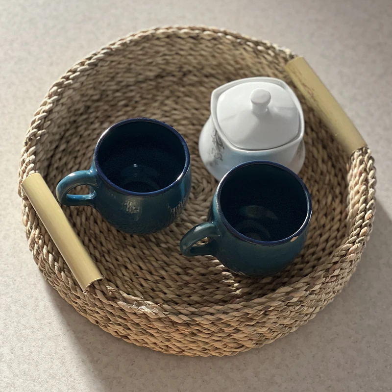 عکس شماره 10 : سینی حصیری مدل خوتکا