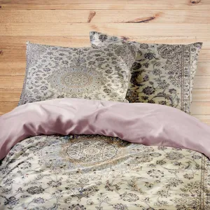 سرویس روتختی مدوپد طرح فرش کاشان مدل C-Kashan08 یک نفره 4 تکه